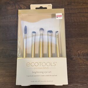 EcoTools Precious Metals Eye Brush Set with Gold Handles NEVER USED